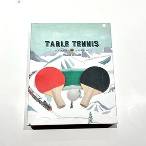 Table Tennis Set with Red and Black Paddles